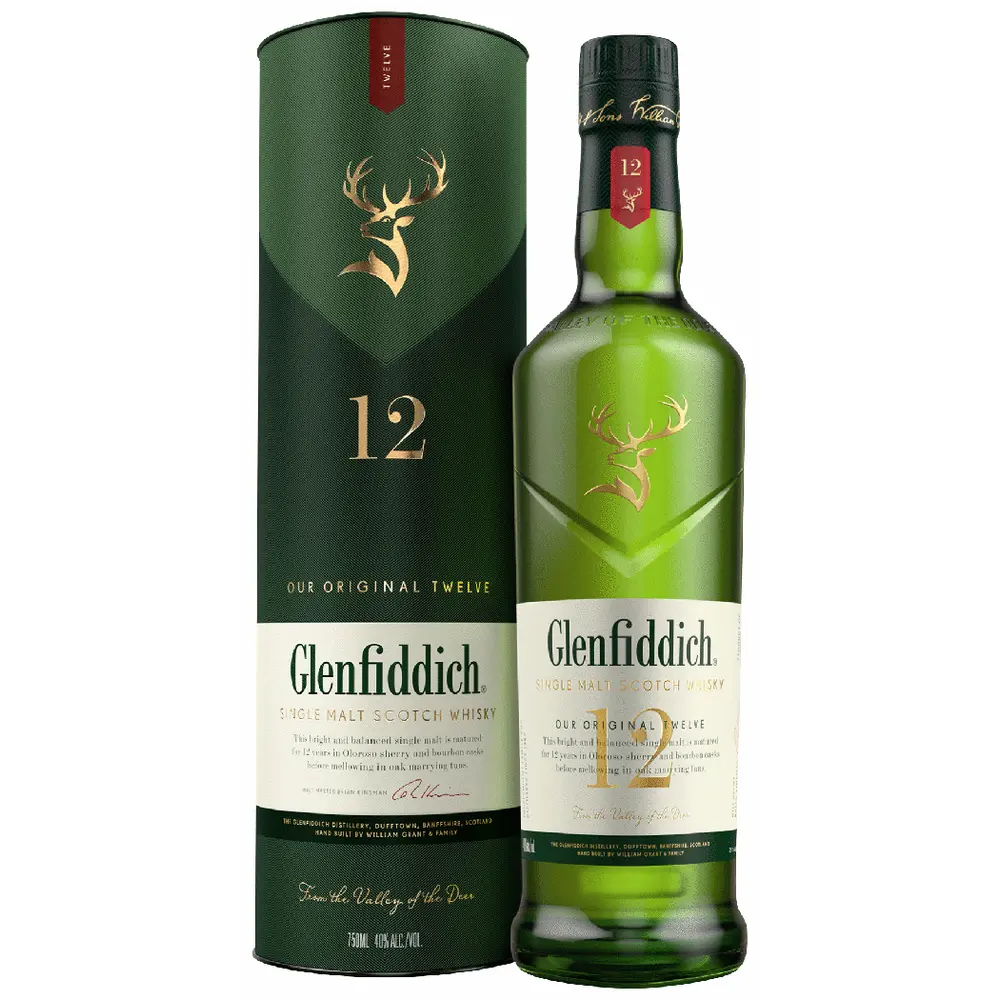 GLENFIDDICH 12 YEARS OLD 750ML MIAMI LIQUOR WINE STORE