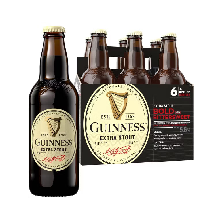 GUINNESS STOUT 6PK BOTTLE MIAMI LIQUOR WINE STORE