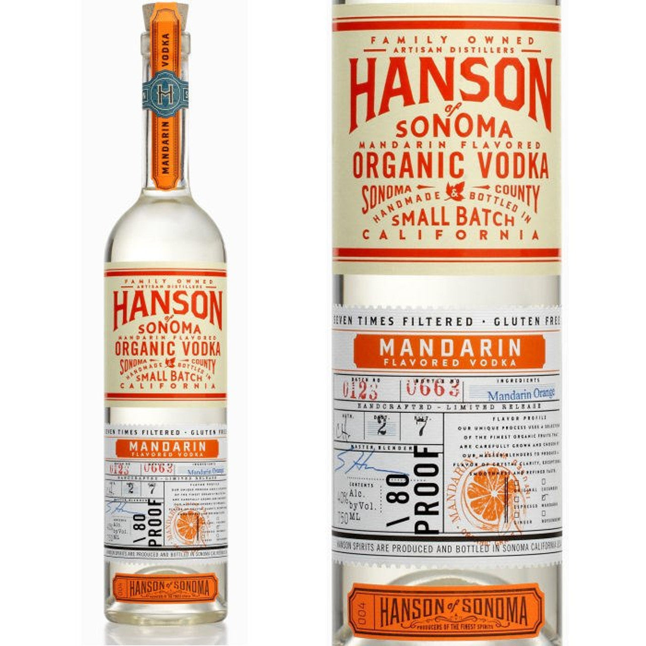 HANSON OF SONAMA MANDARIN 750ML MIAMI LIQUOR WINE STORE