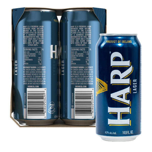 HARP LAGER 4PK CAN MIAMI LIQUOR WINE STORE