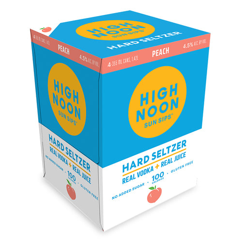 HIGH NOON 4PK SUN SIP PEACH MIAMI LIQUOR WINE STORE