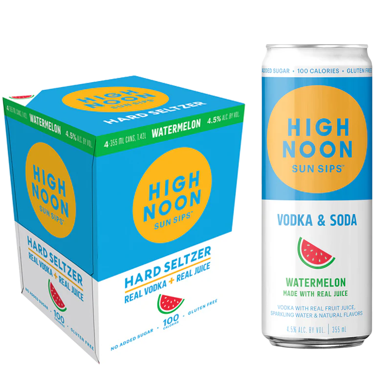 HIGH NOON 4PK SUN SIP WATERMELON MIAMI LIQUOR WINE STORE