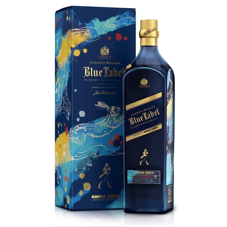JOHNNIE WALKER BLUE LABEL ANGEL CHEN 750ML MIAMI LIQUOR WINE STORE