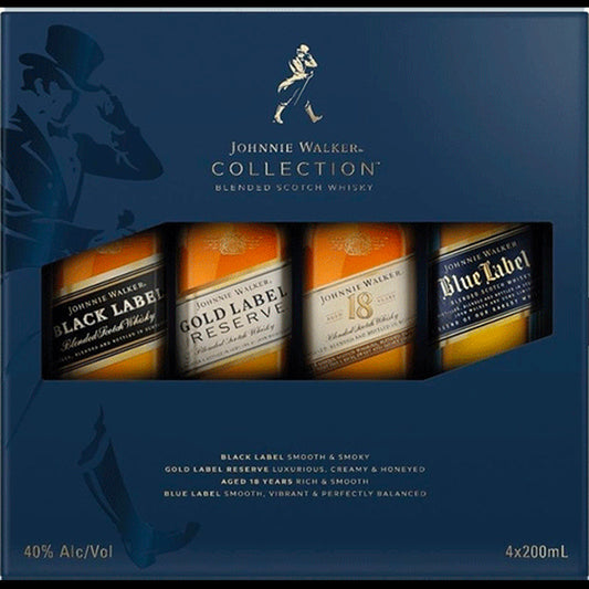 JOHNNIE WALKER THE COLLECTION 4X200ML MIAMI LIQUOR WINE STORE