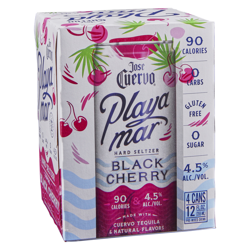 JOSE CUERVO 4PK PLAYA MAR BLACK CHERRY MIAMI LIQUOR WINE STORE