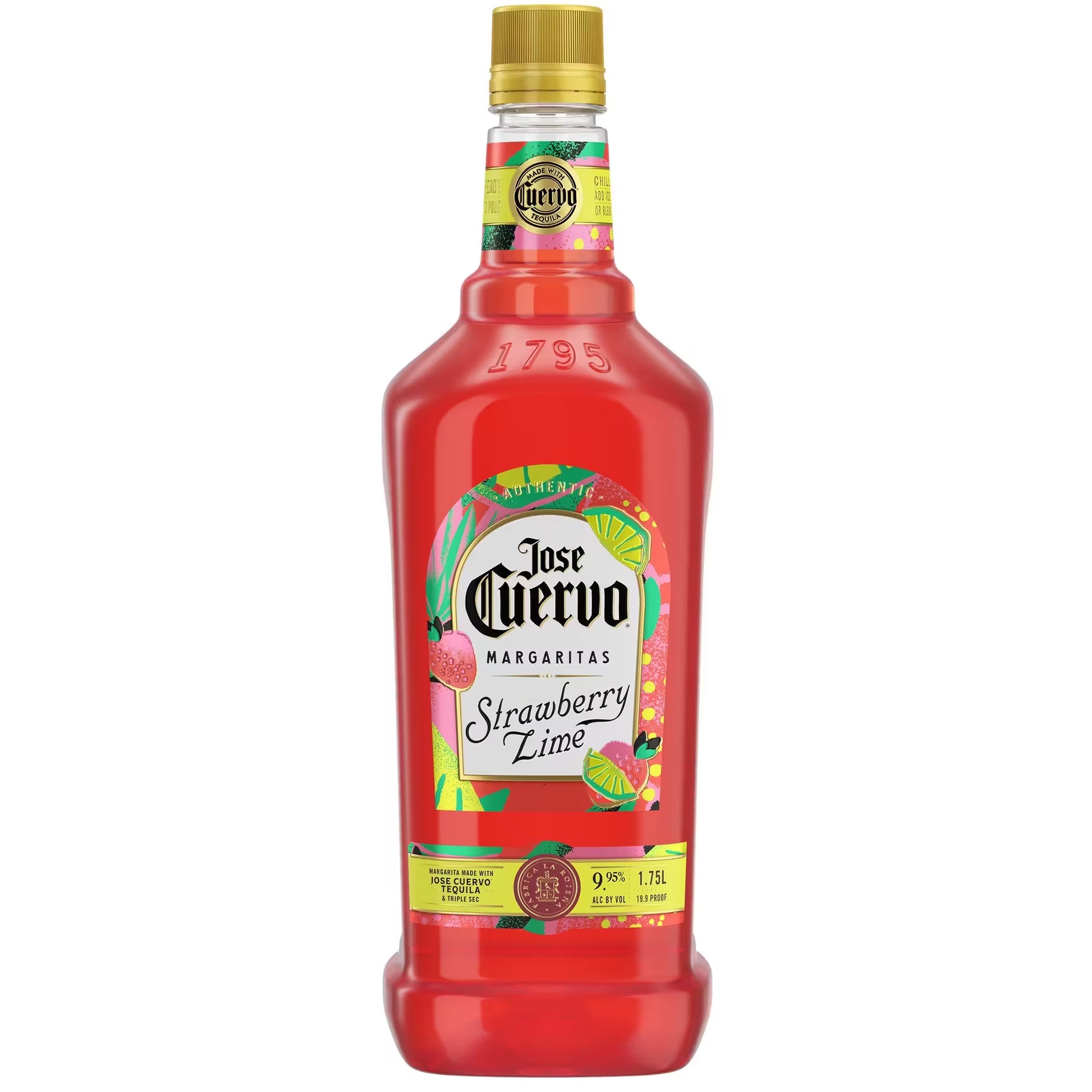 JOSE CUERVO AUTHENTIC STRAWBERRY LIME MARGARITA 1.75L MIAMI LIQUOR WINE STORE