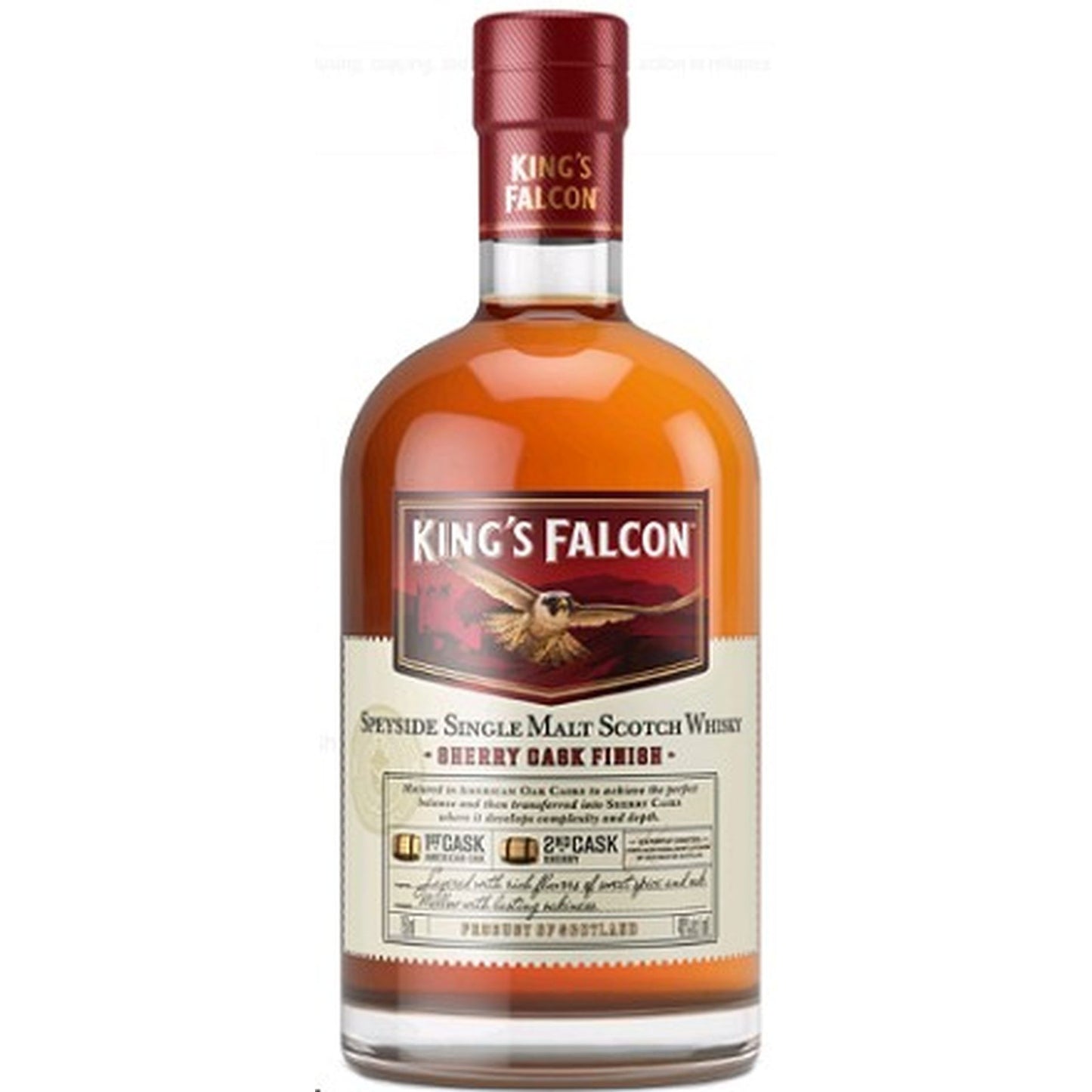 KING'S FALCON SHERRY CASK FINISH SINGLE MALT 750ML MIAMI LIQUOR WINE STORE