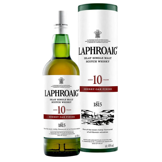 LAPHROAIG AGED 10 YEARS SHERRY OAK 750ML  MIAMI LIQUOR WINE STORE