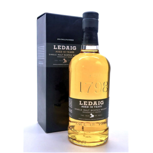 LEDAIG  AGED 10 YEARS  SINGLE MALT WHISKEY MIAMI LIQUOR WINE STORE