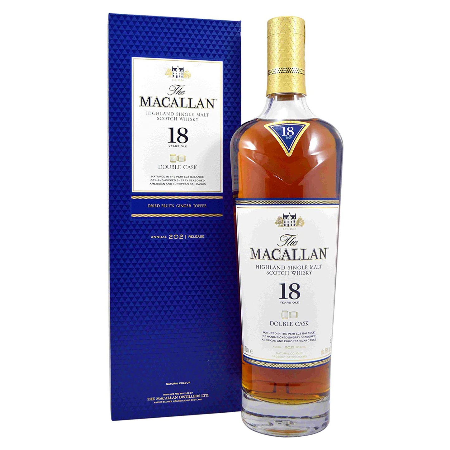 MACALLAN DOUBLE CASK 18 YEARS OLD 750ML MIAMI LIQUOR WINE STORE