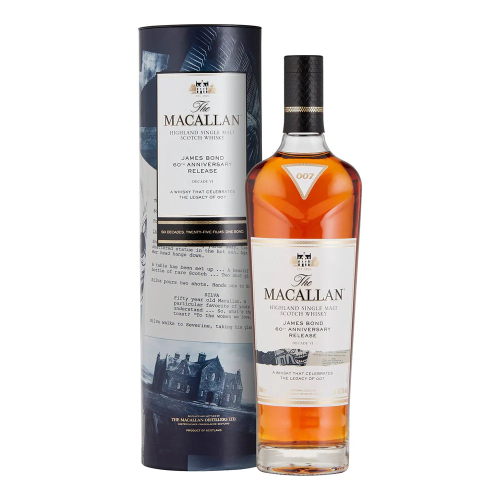 MACALLAN JAMES BOND 60TH ANNIVERSARY DECADE VI 700ML MIAMI LIQUOR WINE STORE