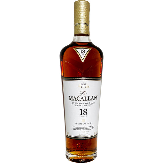 MACALLAN SHERRY OAK CASK 18 YEARS OLD 750ML MIAMI LIQUOR WINE STORE