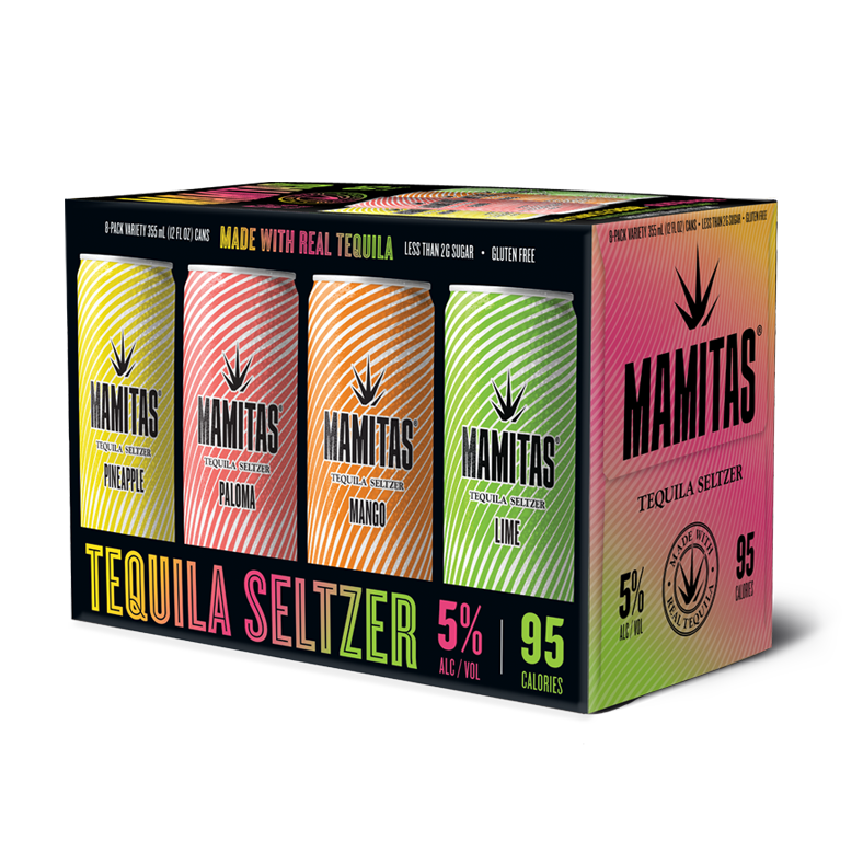 MAMITAS TEQUILA SELTZER 8 PACK VARIETY MIAMI LIQUOR WINE STORE