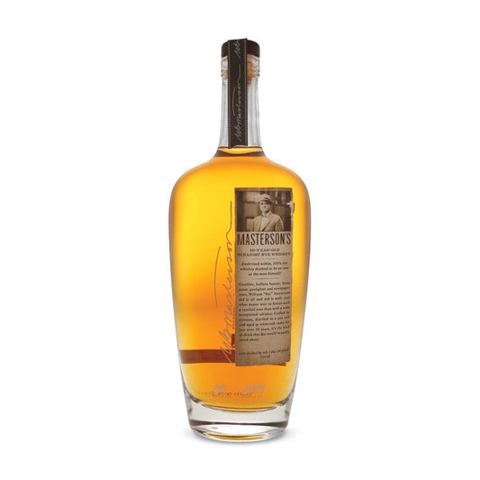 MASTERSONS 10 YEARS OLD STRAIGHT RYE WHISKEY 750ML MIAMI LIQUOR WINE STORE