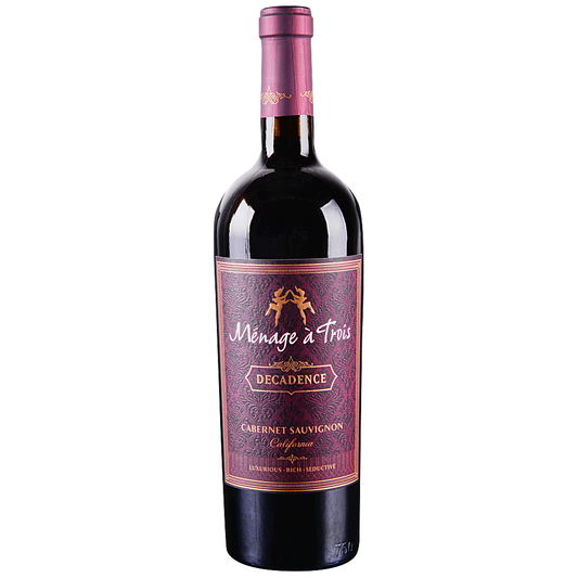 MENAGE A TROIS DECADENCE CABERNET SAUVIGNON 750ML MIAMI LIQUOR WINE STORE