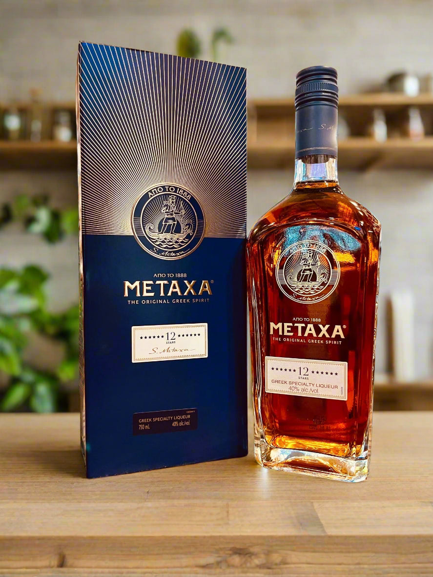 METAXA GREEK SPIRITS 12 STARS 750ML MIAMI LIQUOR WINE STORE