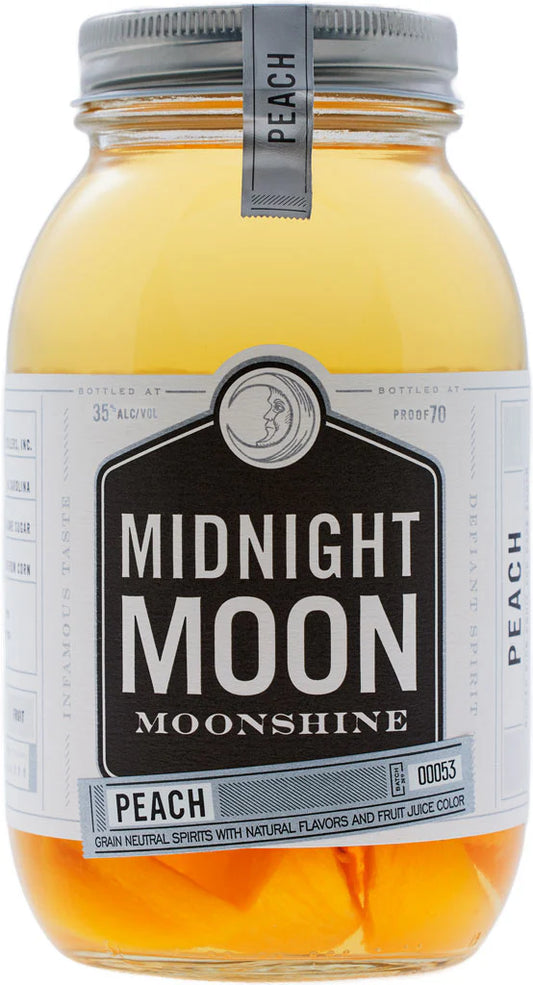 MIDNIGHT MOON MOONSHINE PEACH 750ML MIAMI LIQUOR WINE STORE