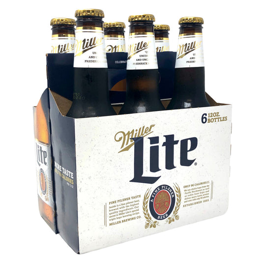 MILLER LITE 6PK BOTTLE  MIAMI LIQUOR WINE STORE