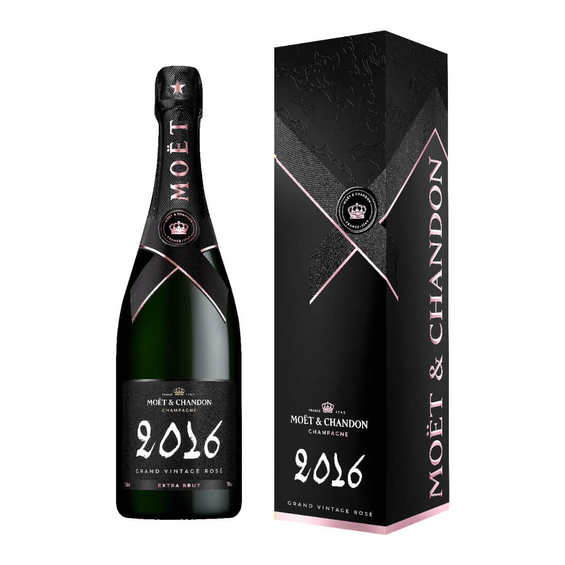 MOET & CHANDON GRAND VINTAGE ROSE 2016 750ML MIAMI LIQUOR WINE STORE