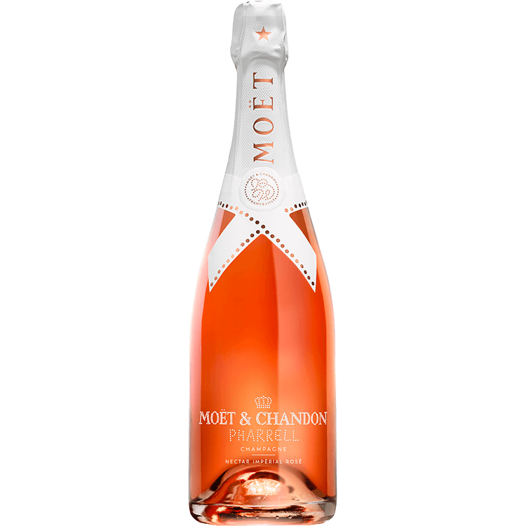 MOET & CHANDON X PHARRELL WILLIAMS LIMITED EDITION NECTAR IMPERIAL ROSE 750ML MIAMI LIQUOR WINE STORE