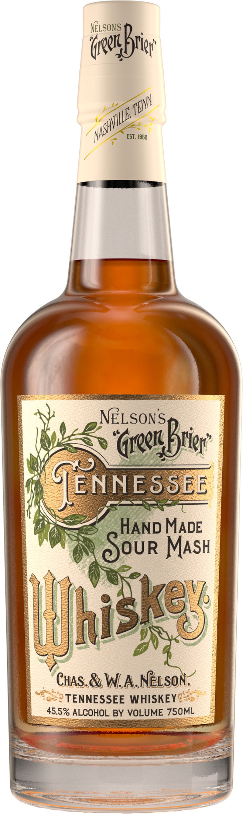 NELSON'S GREEN BRIER SOUR MASH 750ML MIAMI LIQUOR WINE STORE
