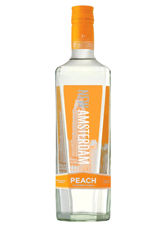 NEW AMSTERDAM PEACH 750ML MIAMI LIQUOR WINE STORE