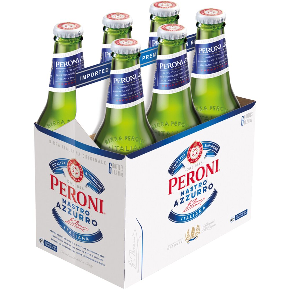 PERONI NASTRO AZZURRO 6PK BOTTLE MIAMI LIQUOR WINE STORE