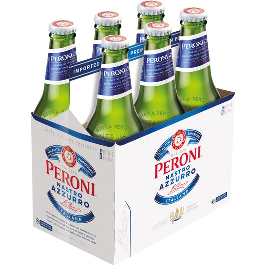 PERONI NASTRO AZZURRO 6PK BOTTLE MIAMI LIQUOR WINE STORE