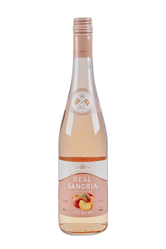 REAL SANGRIA PEACH 750ML MIAMI LIQUOR WINE STORE