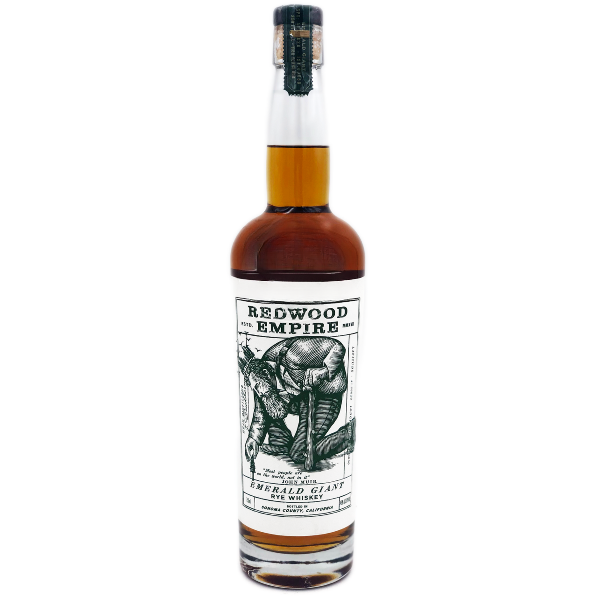 REDWOOD EMPIRE EMERALD GIANT RYE WHISKEY 750ML MIAMI LIQUOR WINE STORE