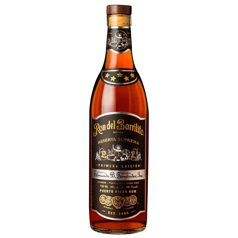 RON DEL BARRILITO 5 STARS RESERVA SUPREMA 750ML MIAMI LIQUOR WINE STORE