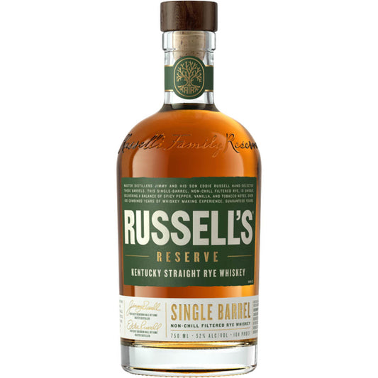 RUSSELL'S RESERVE SINGLE BARREL RYE 750ML MIAMI LIQUOR WINE STORE