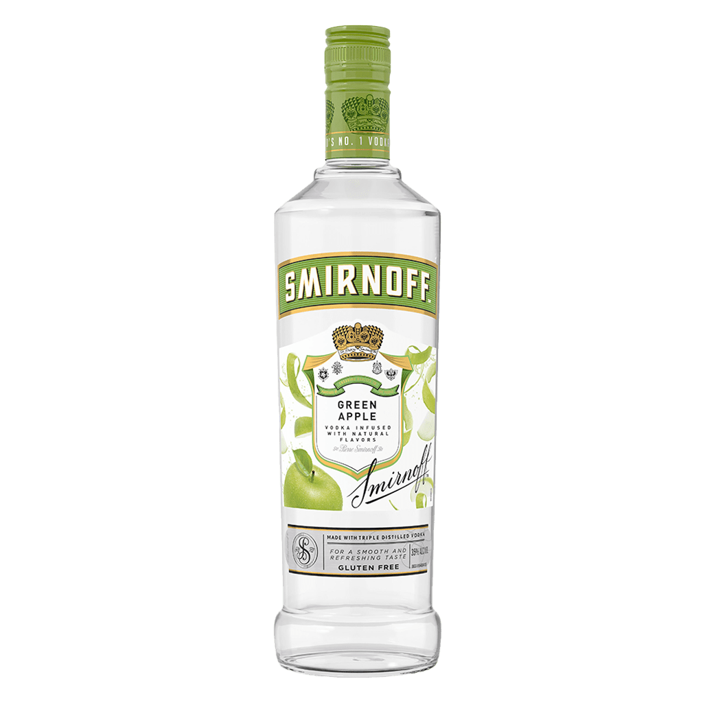SMIRNOFF GREEN APPLE 750ML MIAMI LIQUOR WINE STORE