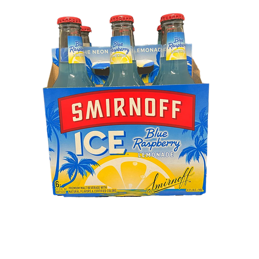 SMIRNOFF ICE 6PK BLUE RASPBERRY MIAMI LIQUOR WINE STORE