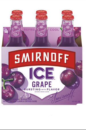 SMIRNOFF ICE 6PK GRAPE MIAMI LIQUOR WINE STORE