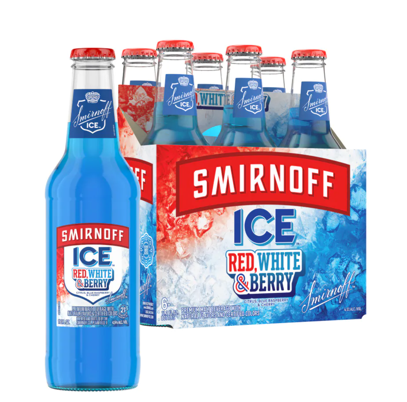 SMIRNOFF ICE RED, WHITE & BERRY 6PK 12OZ MIAMI LIQUOR WINE STORE