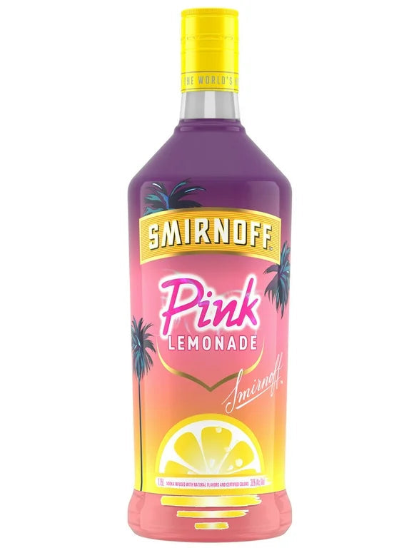 SMIRNOFF PINK LEMONADE 1.75L MIAMI LIQUOR WINE STORE