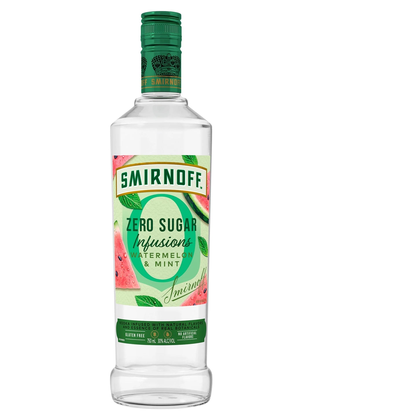 SMIRNOFF ZERO ZUGAR INFUSIONS WATERMELON & MINT 750ML MIAMI LIQUOR WINE STORE