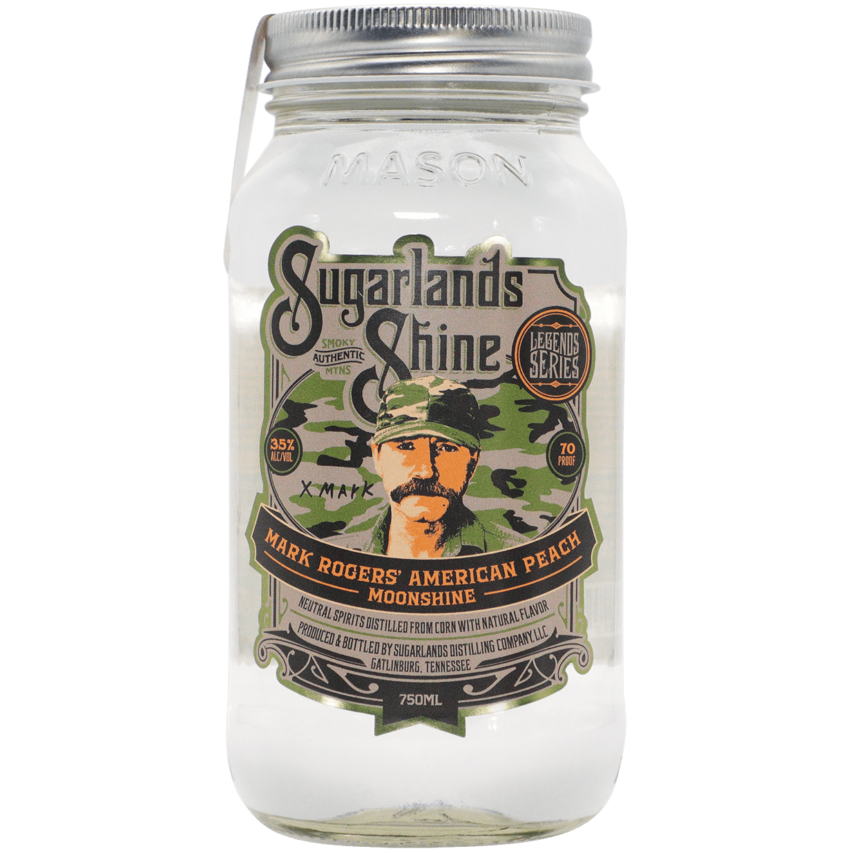 SUGARLANDS SHINE AMERICAN PEACH MARK ROGERS MOONSHINE 750ML MIAMI LIQUOR WINE STORE