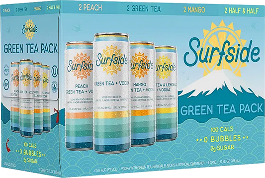 SURFSIDE 8PK GREEN TEA MIAMI LIQUOR WINE STORE
