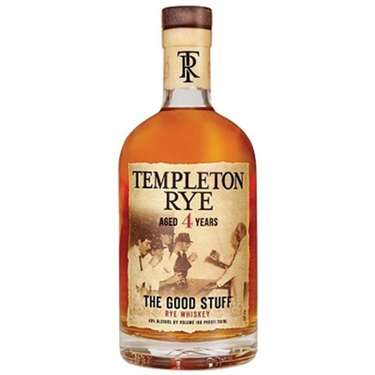 TEMPLETON RYE WHISKY 4 YRS 750ML MIAMI LIQUOR WINE STORE