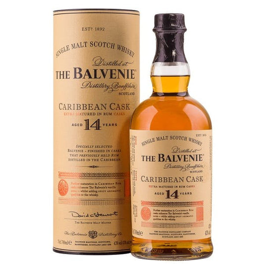THE BALVENIE CARIBBEAN 14 YEAR OLD 750ML MIAMI LIQUOR WINE STORE