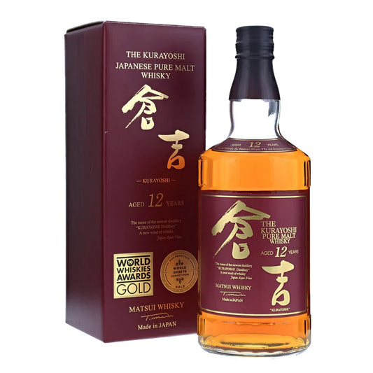 THE KURAYOSHI 12 YEARS PURE MALT JAPANESE WHISKY 750ML MIAMI LIQUOR WINE STORE