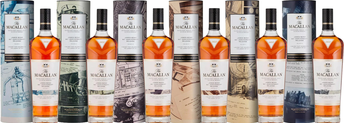 THE MACALLAN JAMES BOND COLLECTION 60TH ANNIVERSITY MIAMI LIQUOR WINE STORE