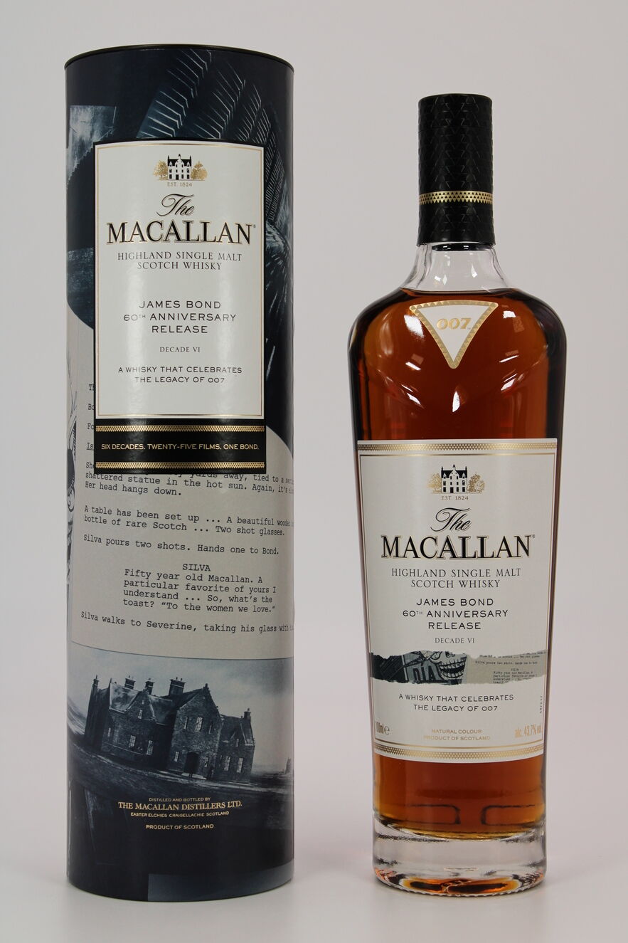 THE MACALLAN JAMES BOND DECADE VI 60TH ANNIVERSARY 700ML MIAMI LIQUOR WINE STORE