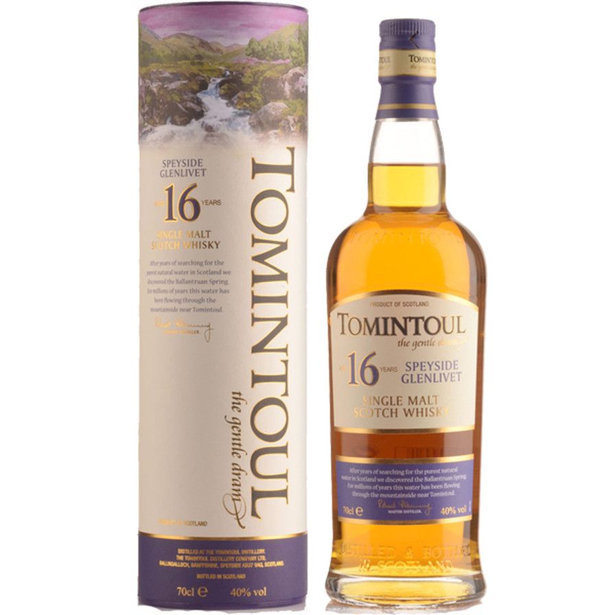 TOMINTOUL SINGLE MALT 16 YEARS 750ML MIAMI LIQUOR WINE STORE