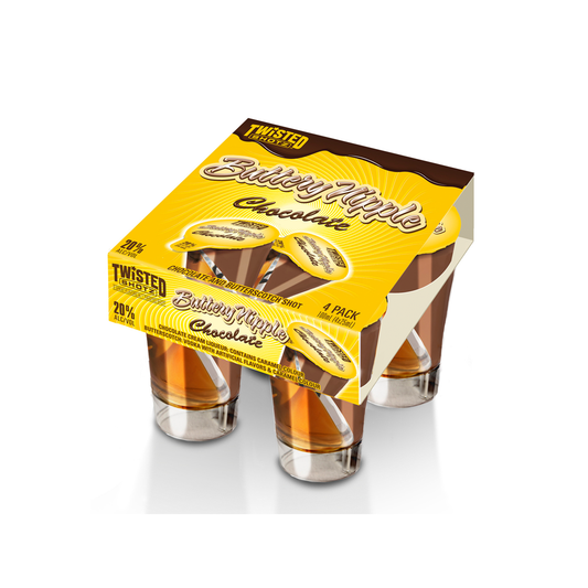 TWISTED SHOTZ 4PK BUTTERY NIPPLE CHOCOLATE MIAMI LIQUOR WINE STORE