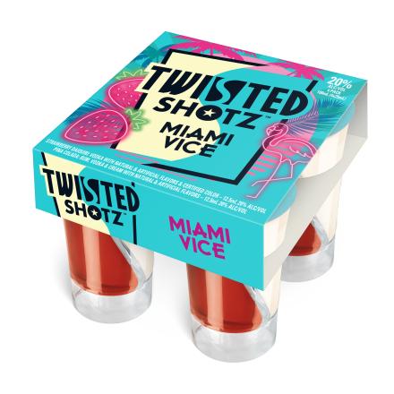 TWISTED SHOTZ 4PK MIAMI VICE MIAMI LIQUOR WINE STORE