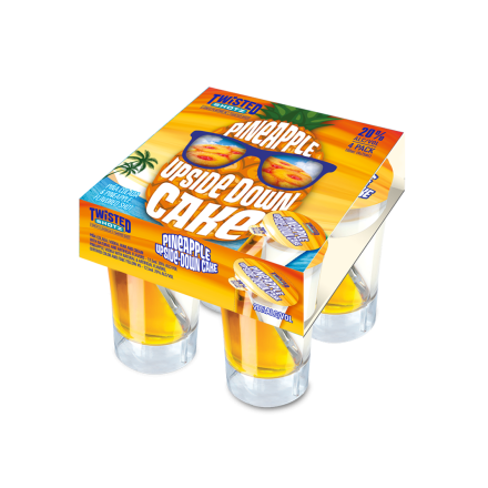 TWISTED SHOTZ 4PK PINEAPPLE UPSIDE DOWN MIAMI LIQUOR WINE STORE