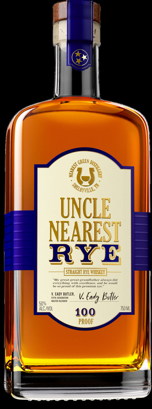 UNCLE NEAREST STRAIGHT RYE 100 PROOF WHISKEY MIAMI LIQUOR WINE STORE